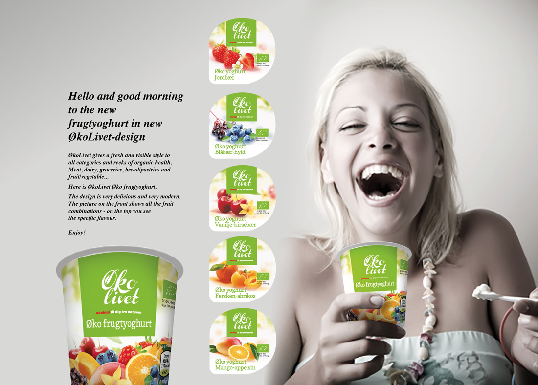 Organic mini fruit yoghurt