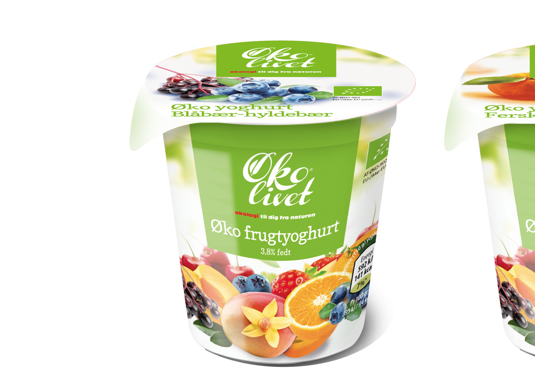 Organic mini fruit yoghurt