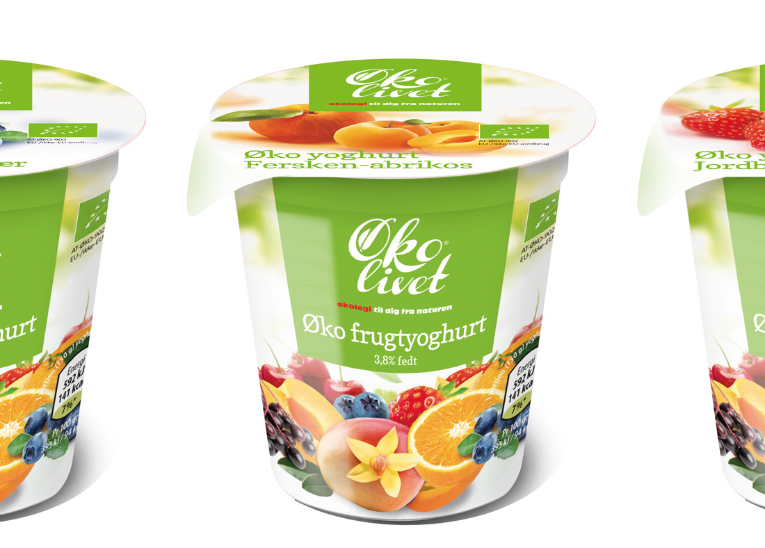 Organic mini fruit yoghurt