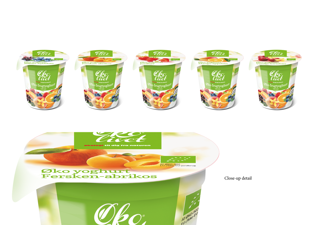 Organic mini fruit yoghurt