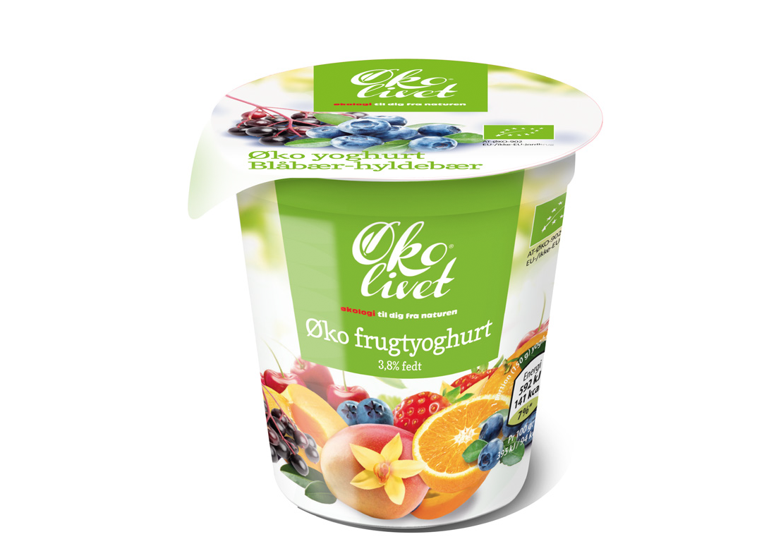 Organic mini fruit yoghurt