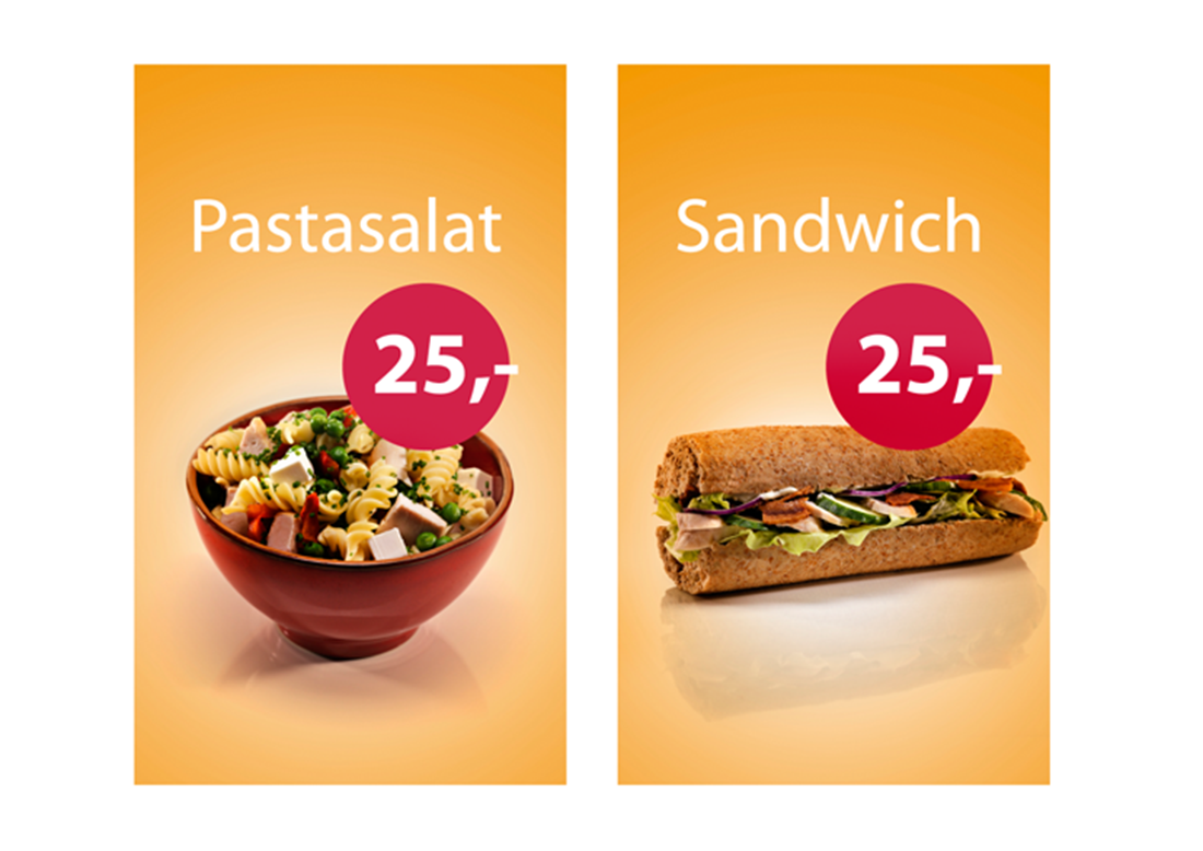 Posters for sandwich bar